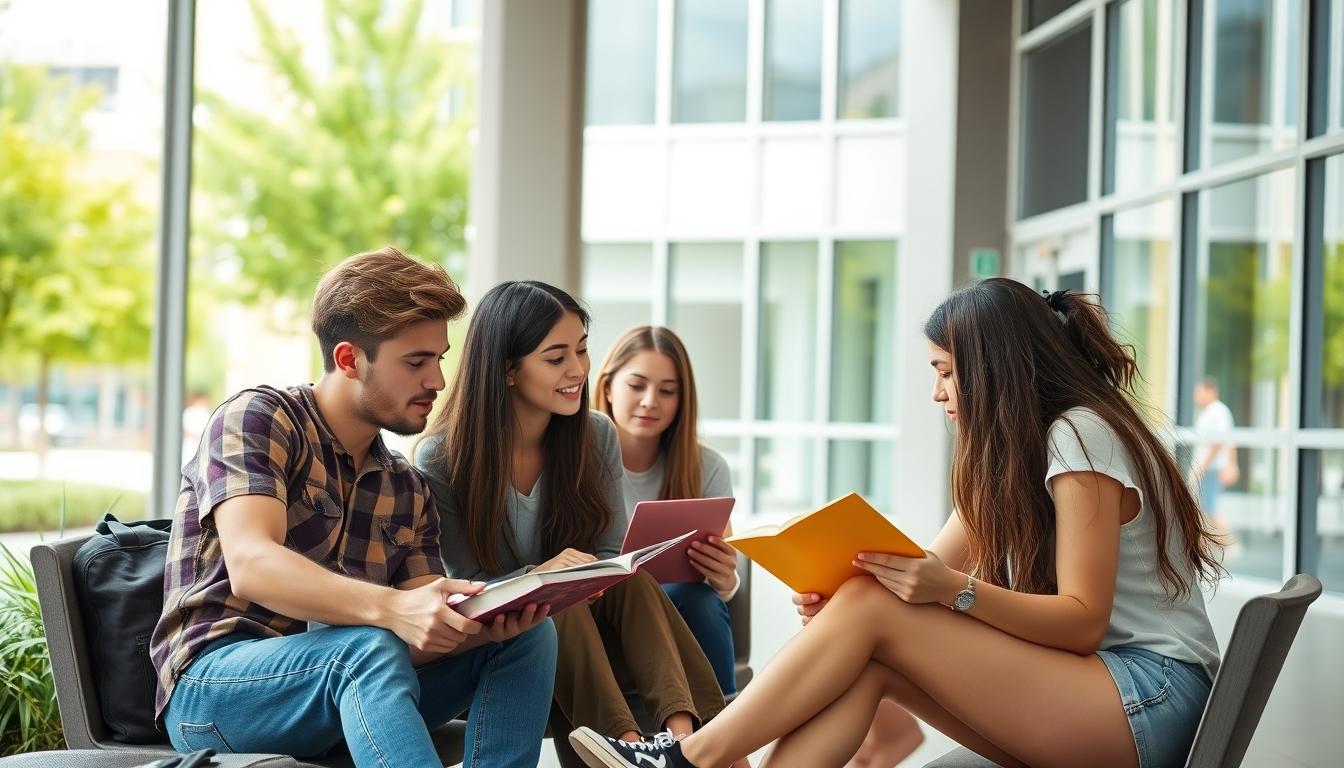 Student using online courses for flexible education