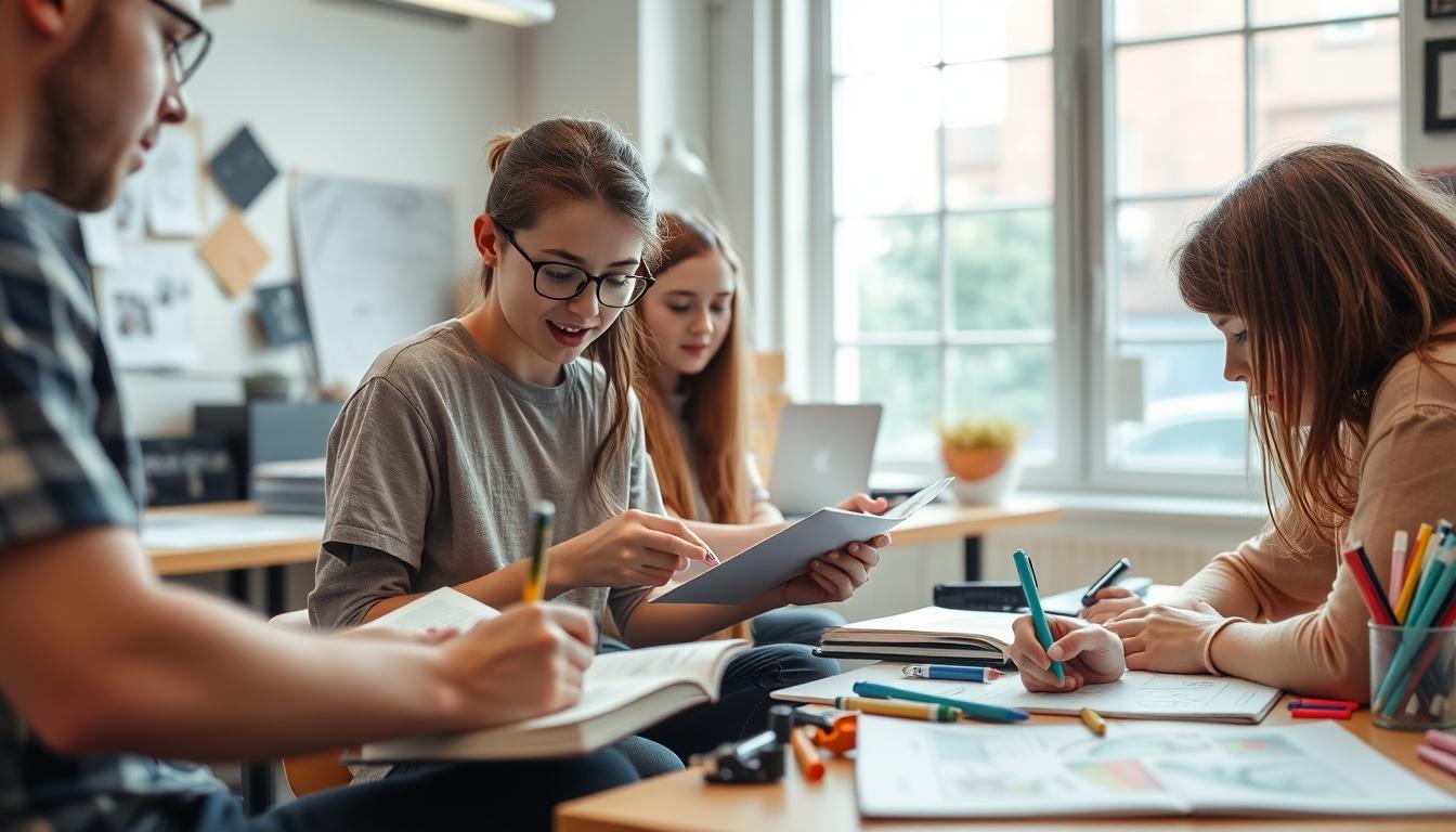 Digital learning platform with online study materials